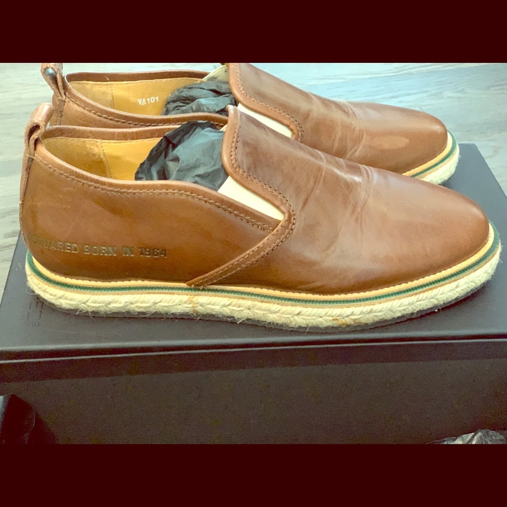 Vacchetta Leather Men’s Espadrille Boat Shoes